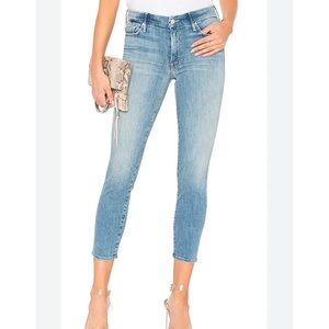 MOTHER The Looker Crop Skinny Jeans in Well Played Size 26